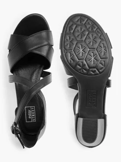 Comfort Schoenen|Easy Street Zwarte Sandalette