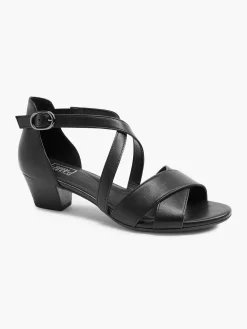 Comfort Schoenen|Easy Street Zwarte Sandalette