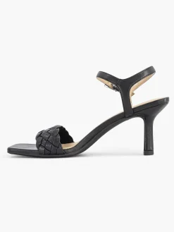 Sandalen|Graceland Zwarte Sandalette Gevlochten