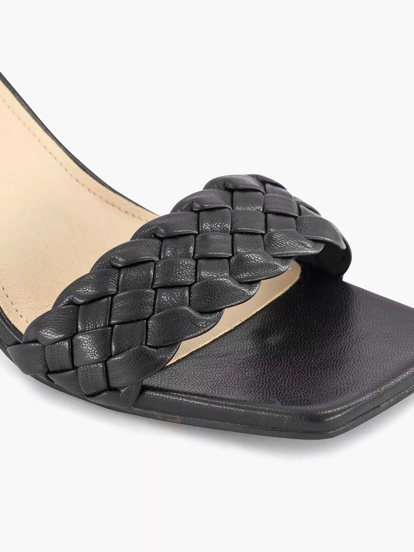 Sandalen|Graceland Zwarte Sandalette Gevlochten
