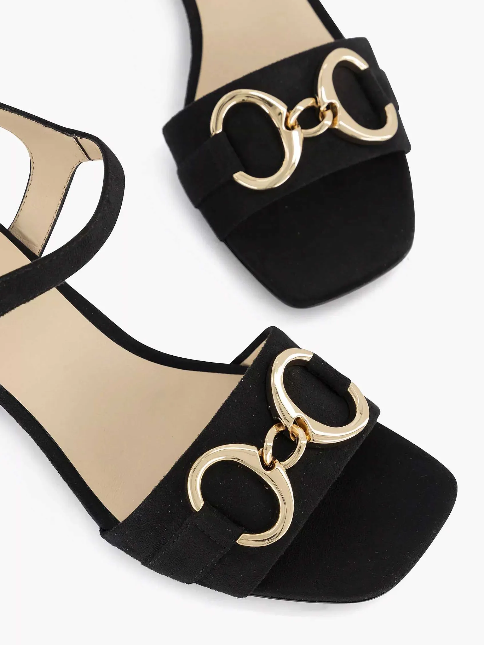 Sandalen|Graceland Zwarte Sandalette Sierketting