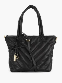 Online Exclusive Accessoires|Graceland Zwarte Schoudertas Doorgestikt