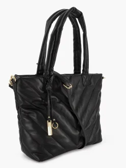Online Exclusive Accessoires|Graceland Zwarte Schoudertas Doorgestikt
