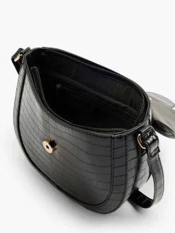 Online Exclusive Accessoires|Graceland Zwarte Schoudertas Siergesp