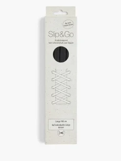 Jongensschoenen|vanHaren Zwarte Slip & Go Veter