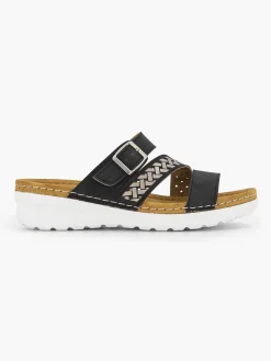 Slippers|Easy Street Zwarte Slipper