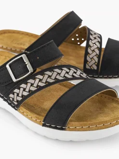 Slippers|Easy Street Zwarte Slipper