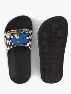 Jongensschoenen|Sonic Zwarte Slipper