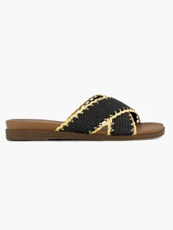 Slippers|Graceland Zwarte Slipper