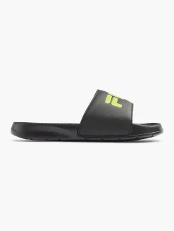 Jongensschoenen|FILA Zwarte Slipper