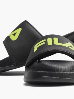 Jongensschoenen|FILA Zwarte Slipper