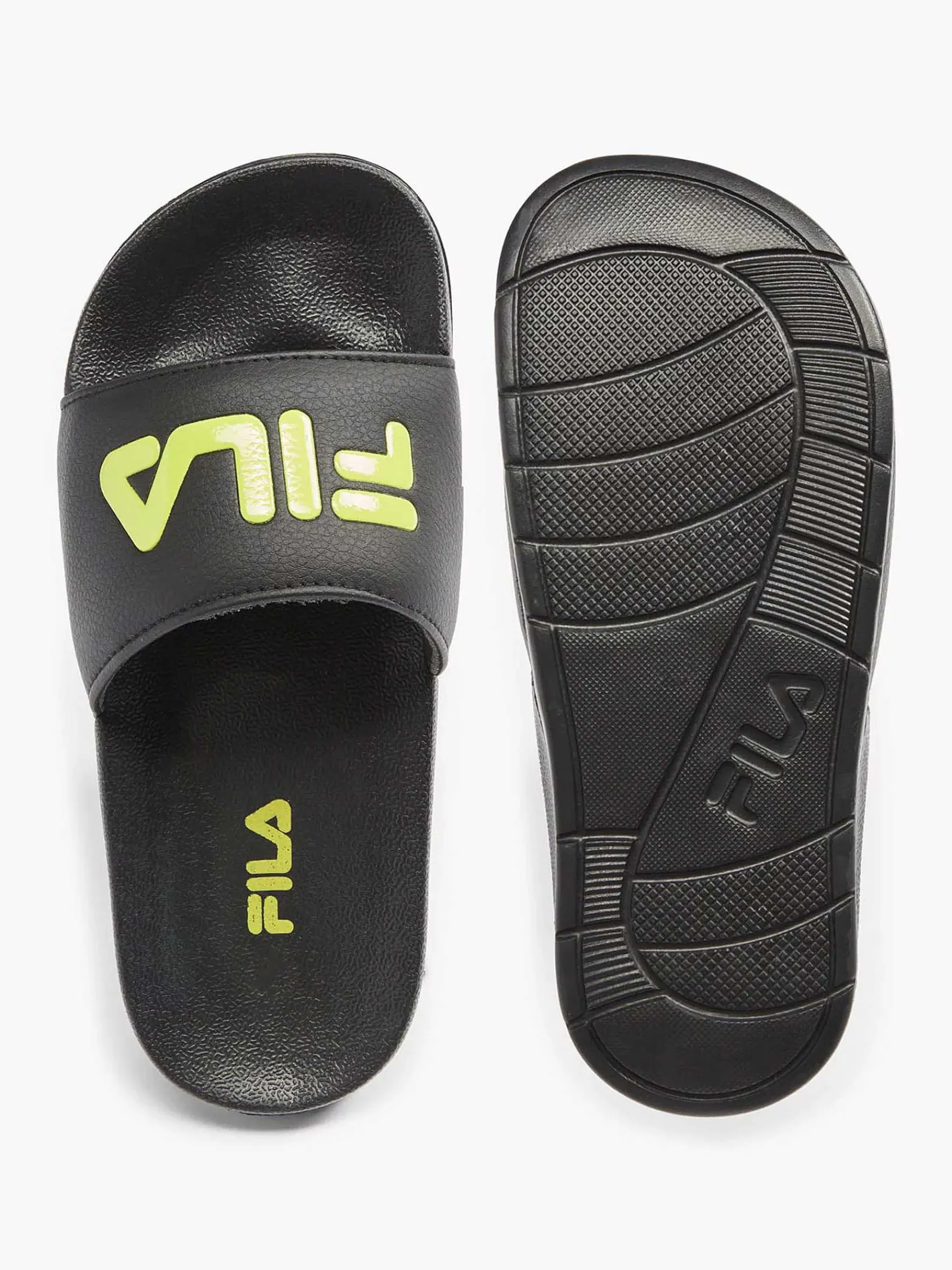 Jongensschoenen|FILA Zwarte Slipper