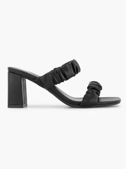 Sandalen|Oxmox Zwarte Slipper Hak