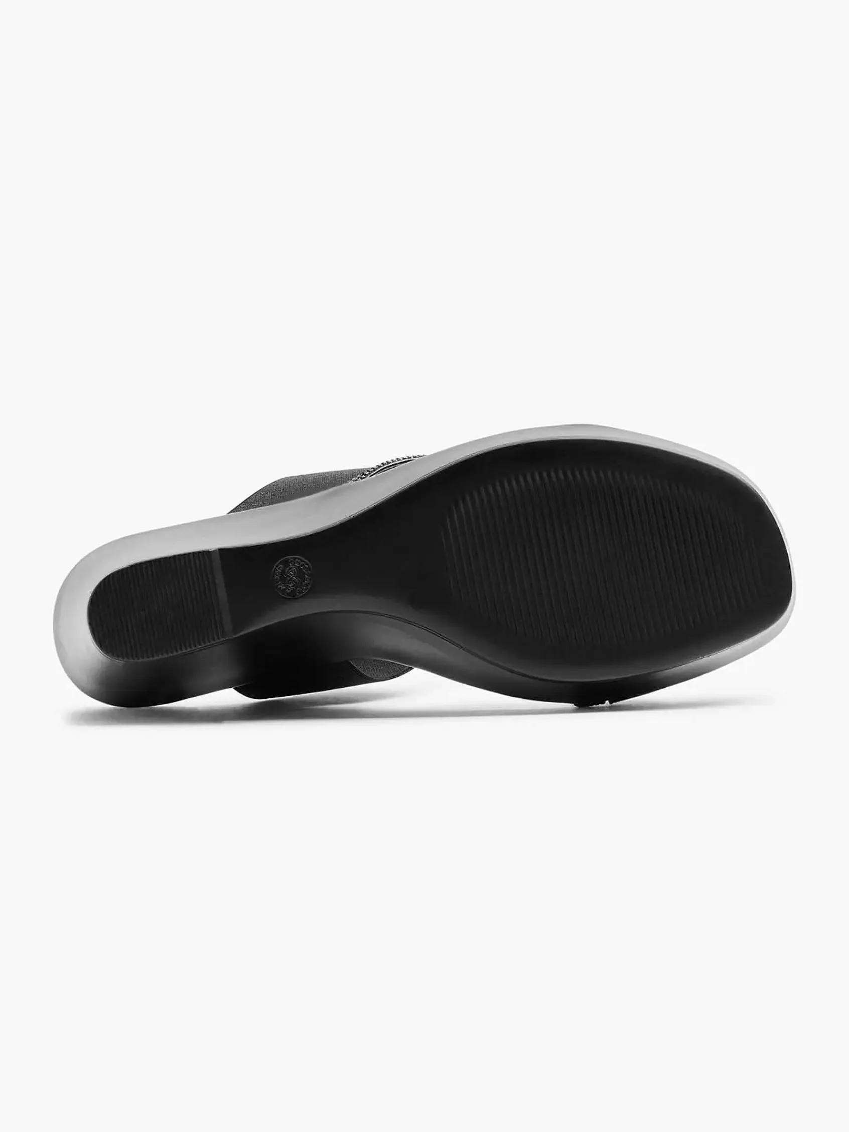 Sandalen|Graceland Zwarte Slipper Sleehak