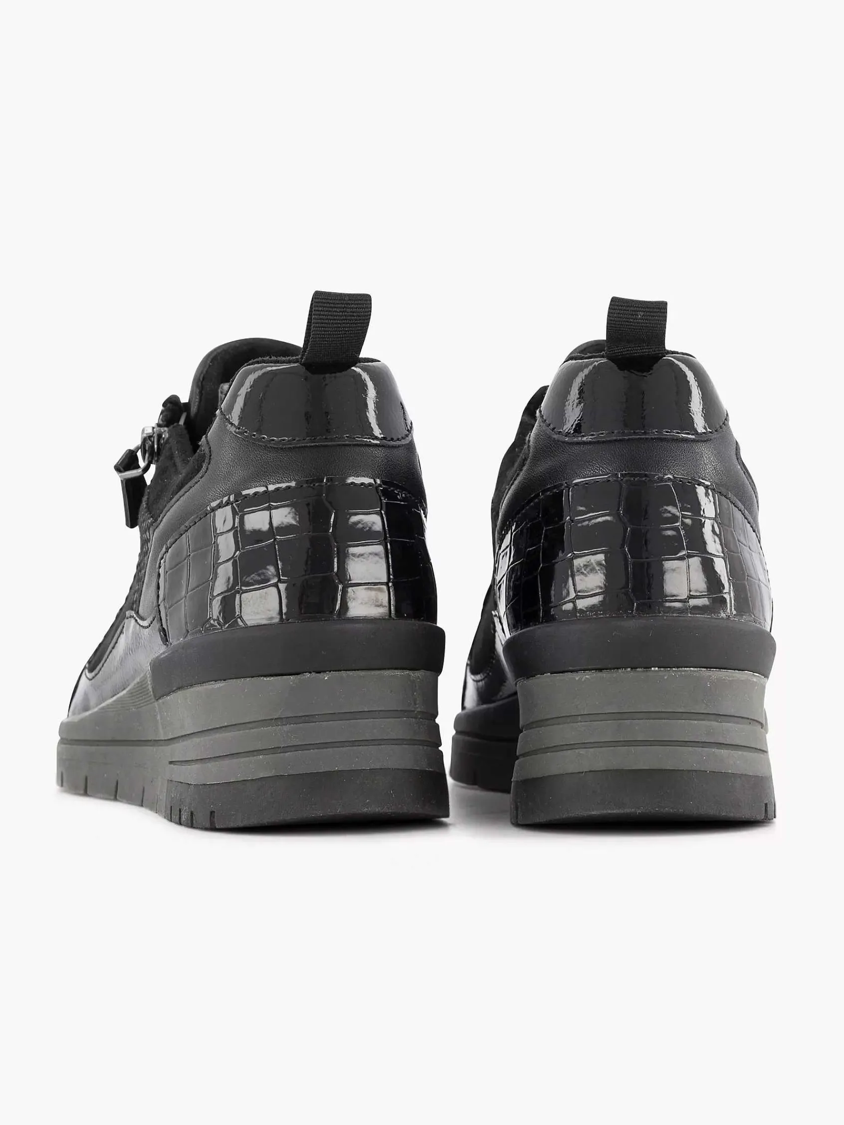 Comfort Schoenen|Easy Street Zwarte Sneaker