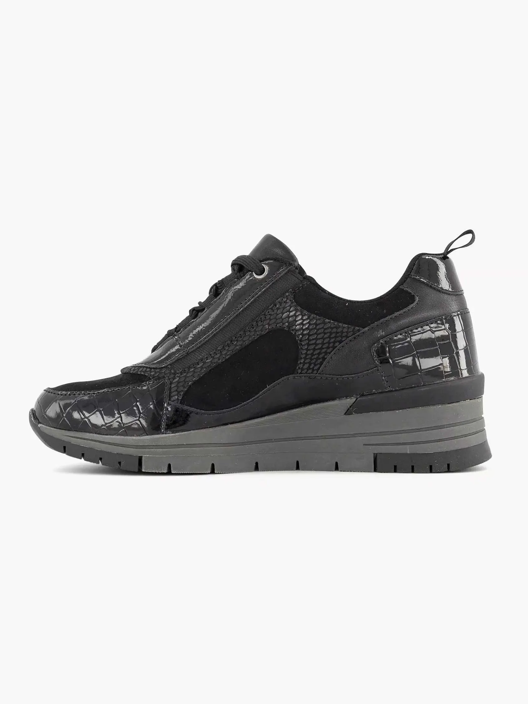 Comfort Schoenen|Easy Street Zwarte Sneaker