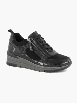 Comfort Schoenen|Easy Street Zwarte Sneaker