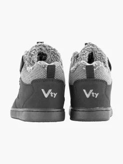 Jongensschoenen|Vty Zwarte Sneaker Gevoerd