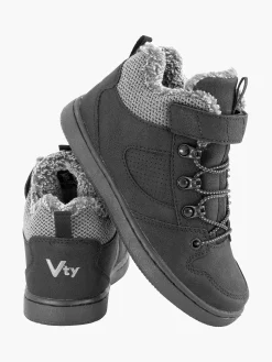 Jongensschoenen|Vty Zwarte Sneaker Gevoerd