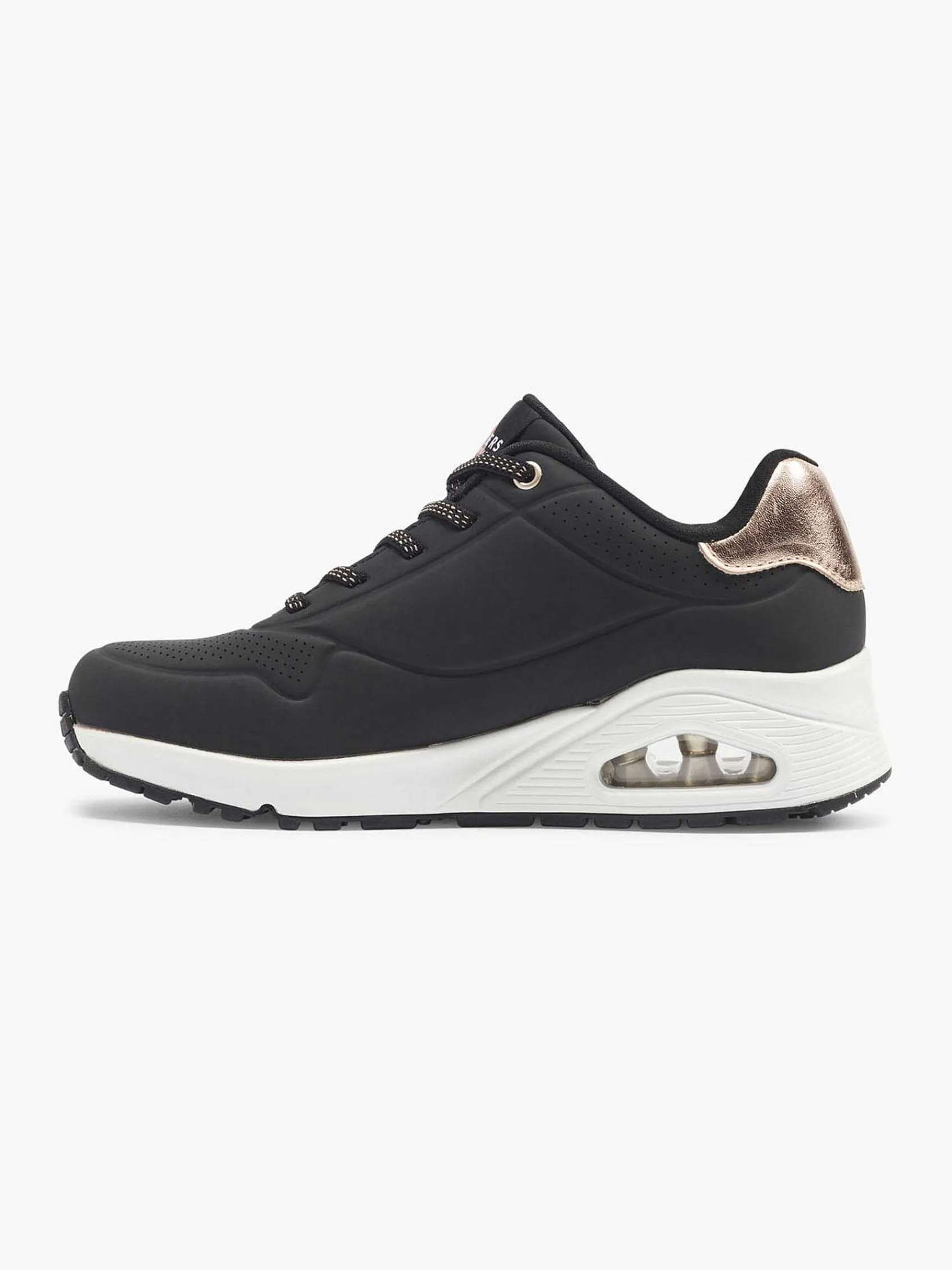 Sneakers|Skechers Zwarte Sneaker Memory Foam