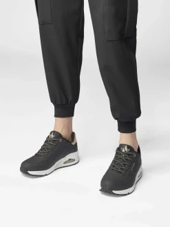 Sneakers|Skechers Zwarte Sneaker Memory Foam