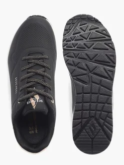 Sneakers|Skechers Zwarte Sneaker Memory Foam