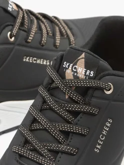 Sneakers|Skechers Zwarte Sneaker Memory Foam
