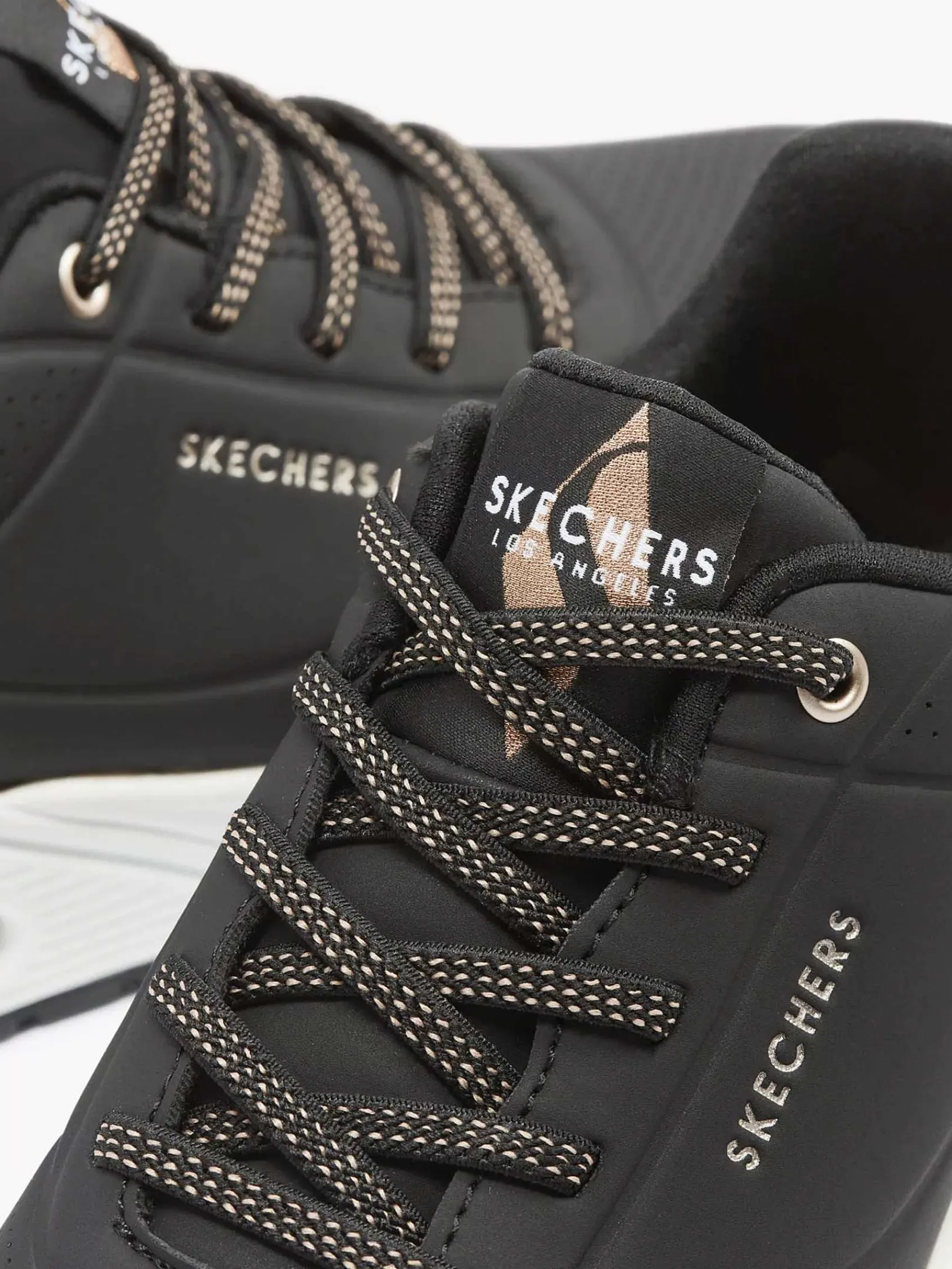 Sneakers|Skechers Zwarte Sneaker Memory Foam