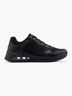 Sneakers|Skechers Zwarte Sneaker Memory Foam