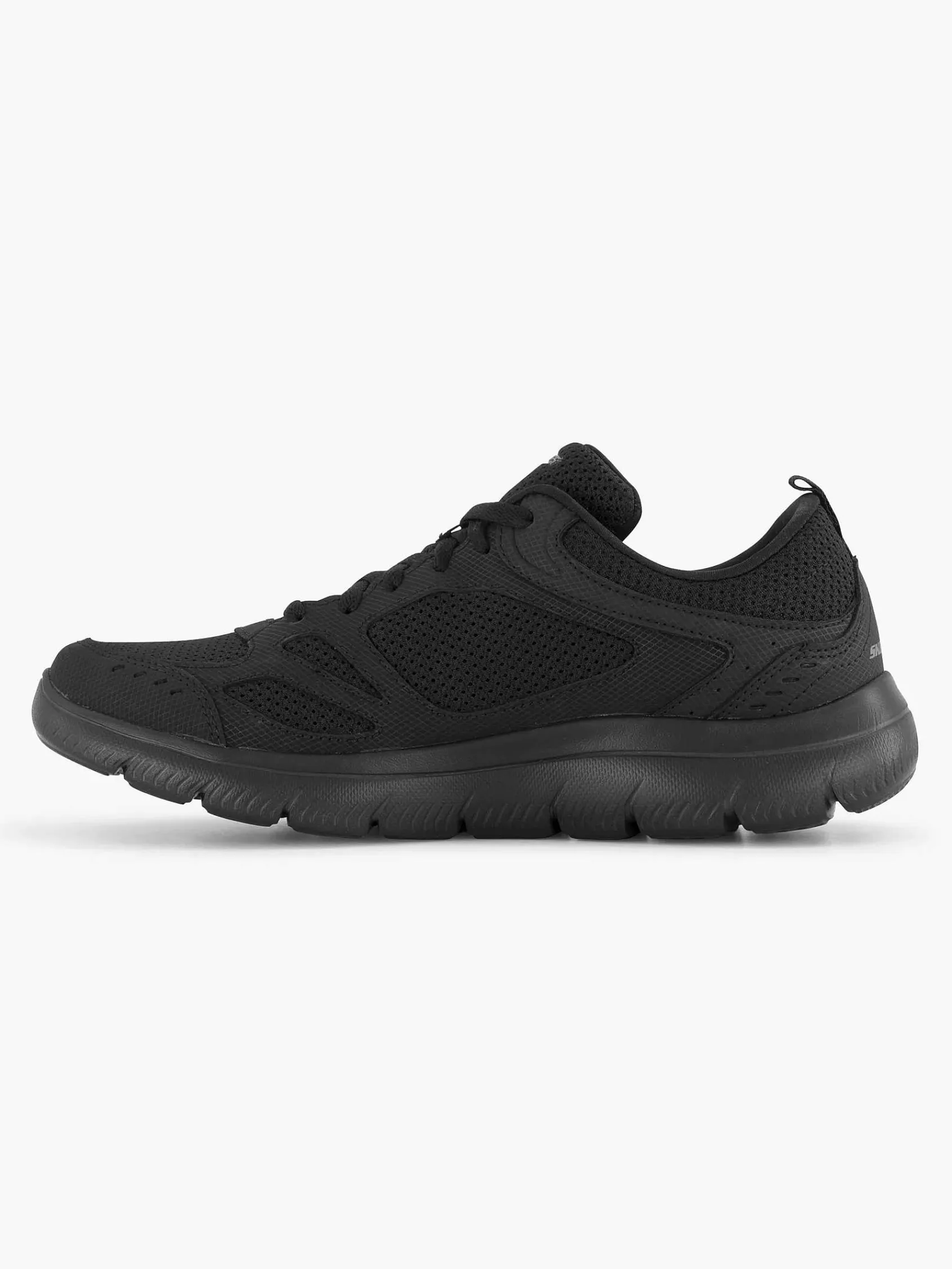 Sneakers|Skechers Zwarte Sneaker Memory Foam