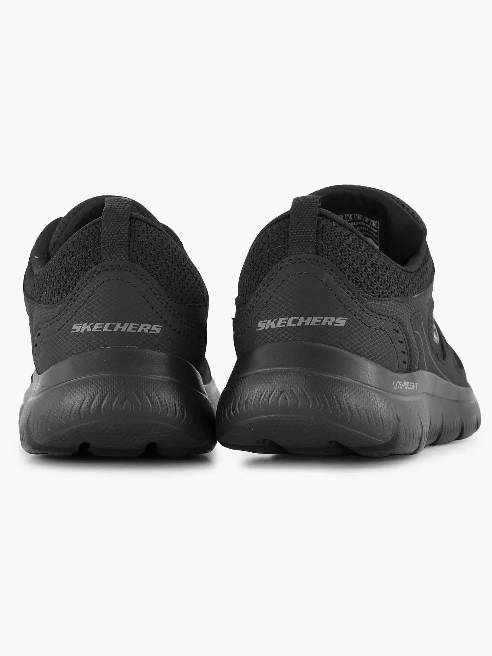 Sneakers|Skechers Zwarte Sneaker Memory Foam