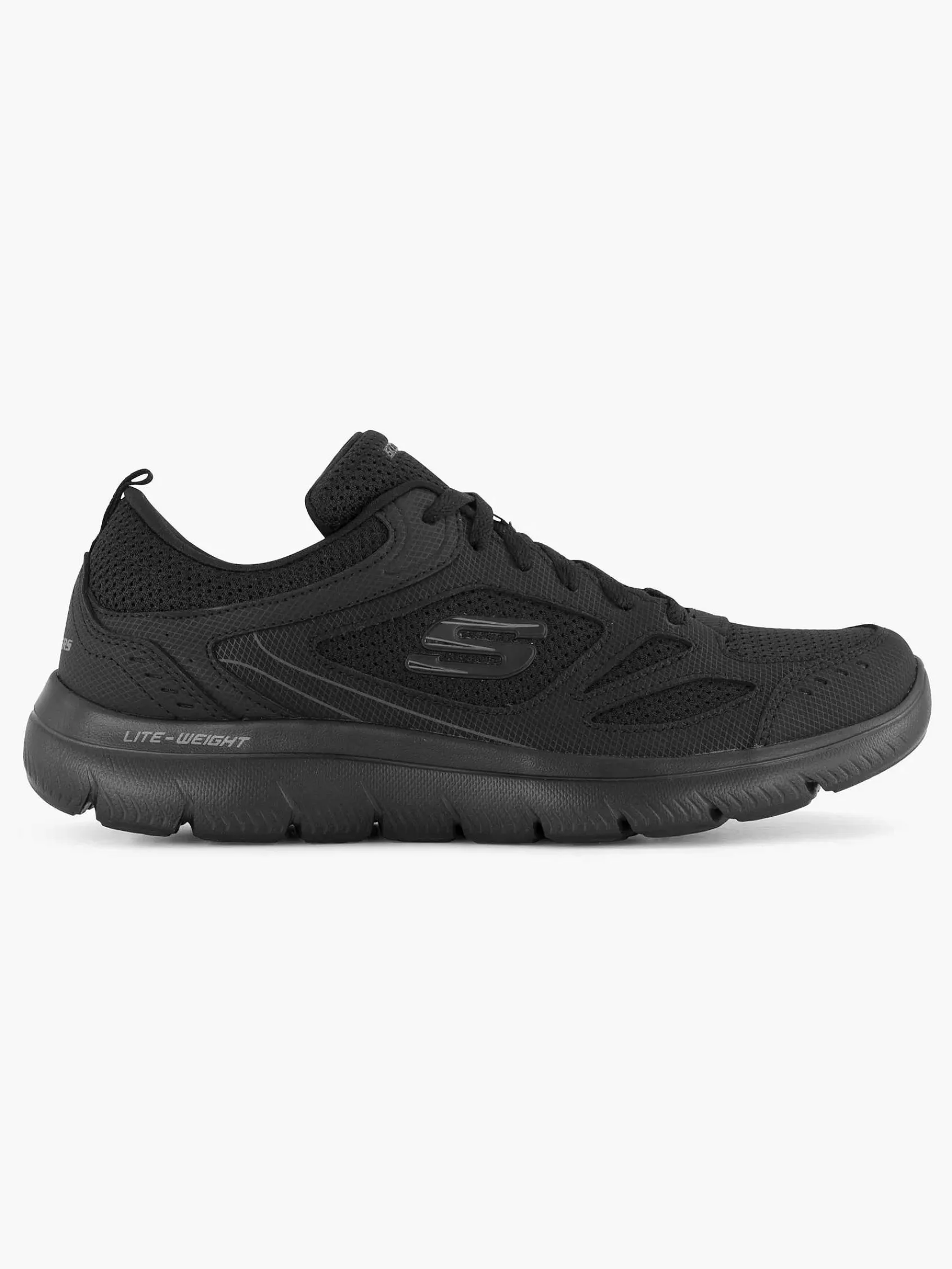 Sneakers|Skechers Zwarte Sneaker Memory Foam