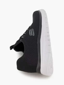 Sneakers|Skechers Zwarte Sneaker Memory Foam
