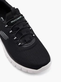 Sneakers|Skechers Zwarte Sneaker Memory Foam