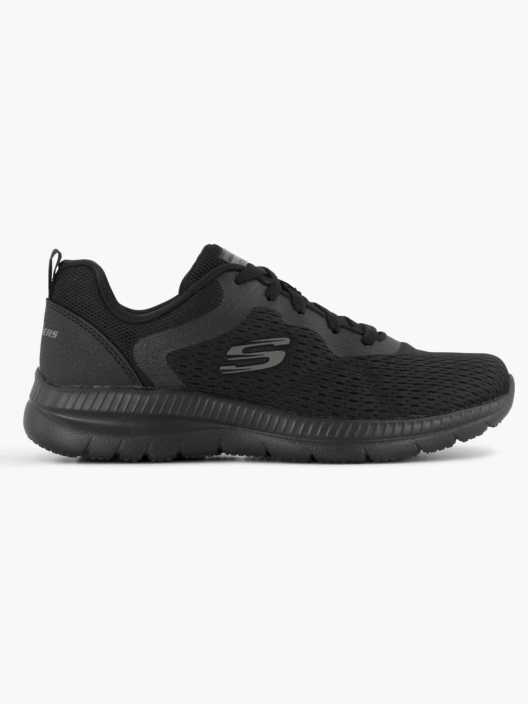 Sneakers|Skechers Zwarte Sneaker Memory Foam