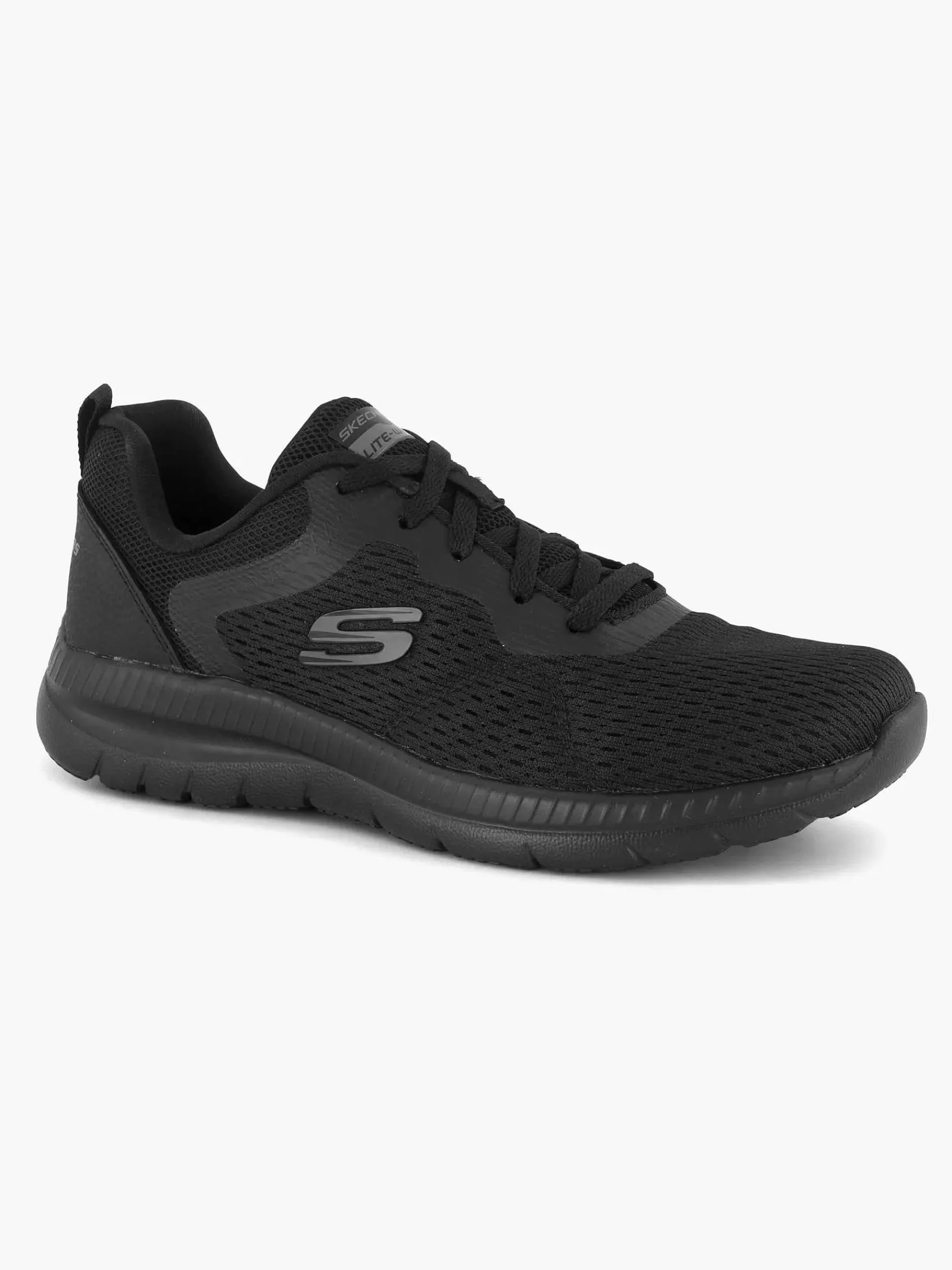 Sneakers|Skechers Zwarte Sneaker Memory Foam