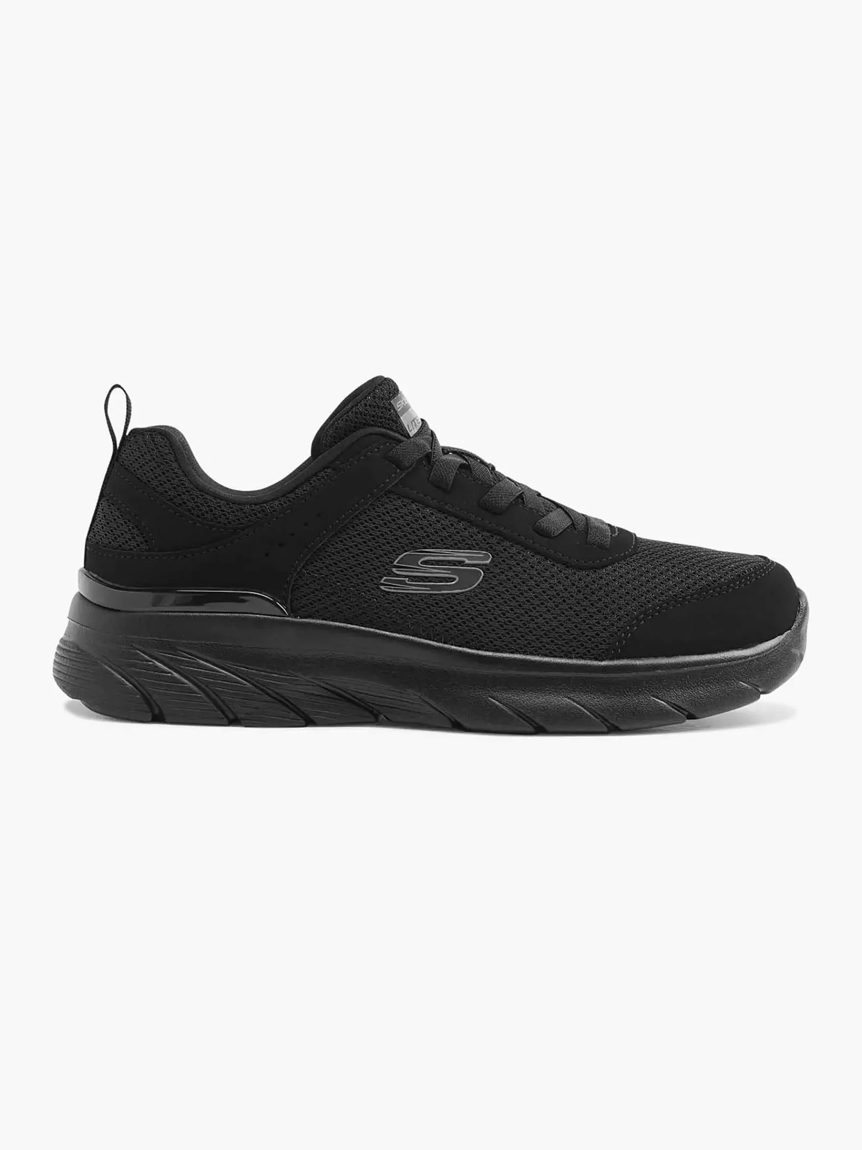 Sneakers|Skechers Zwarte Sneaker Memory Foam