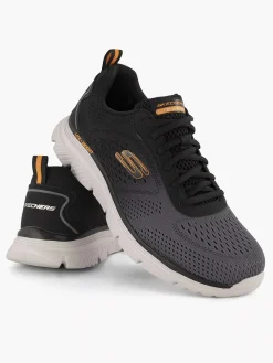 Sneakers|Skechers Zwarte Sneaker Memory Foam