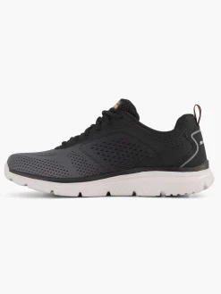Sneakers|Skechers Zwarte Sneaker Memory Foam