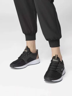 Sneakers|Bench Zwarte Sneaker Memory Foam