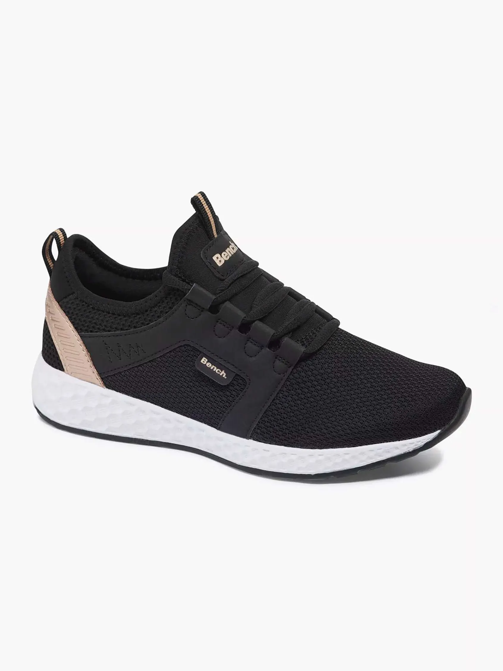 Sneakers|Bench Zwarte Sneaker Memory Foam