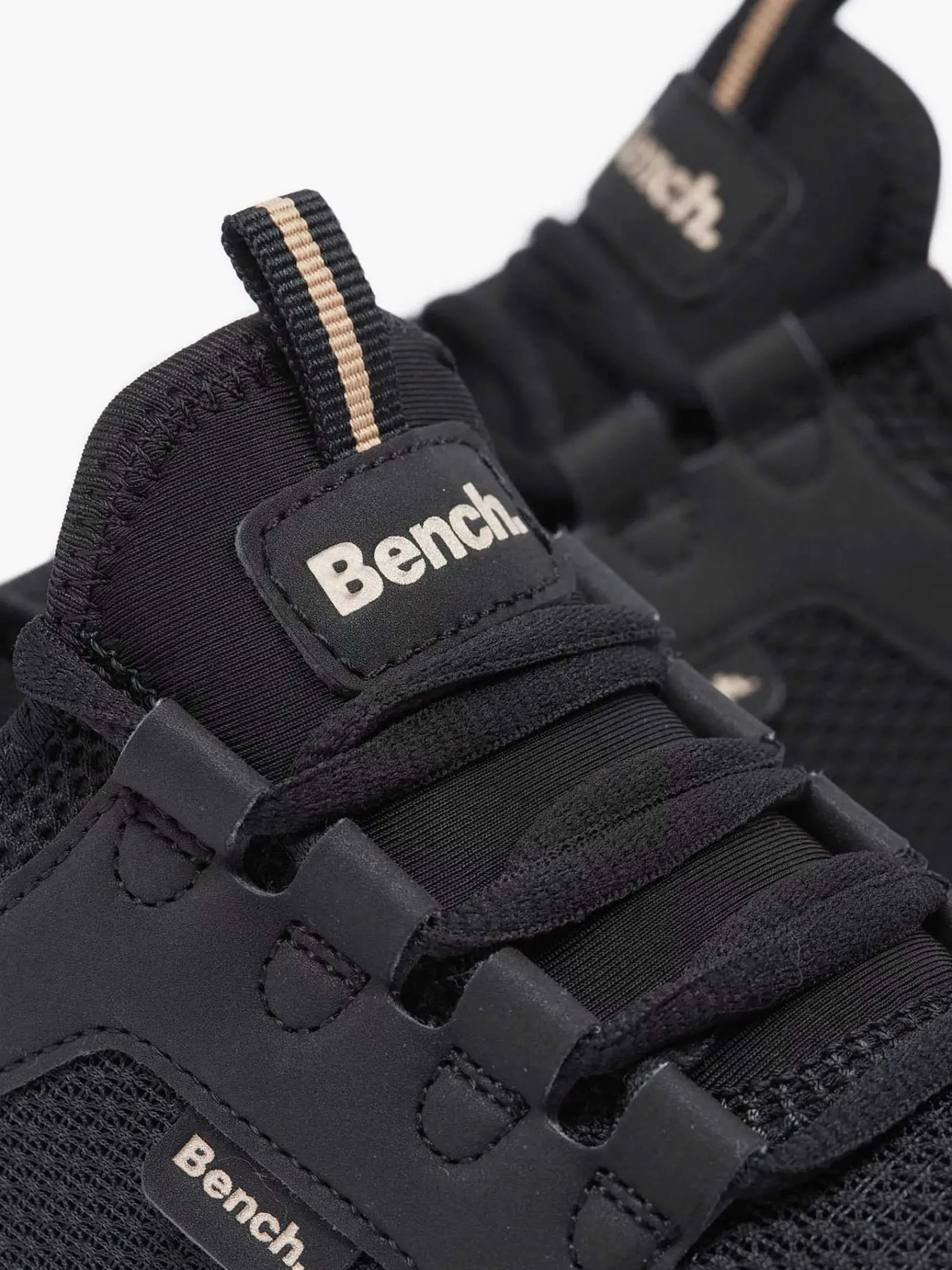 Sneakers|Bench Zwarte Sneaker Memory Foam