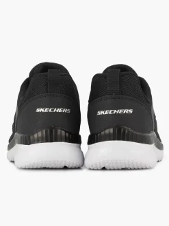 Sneakers|Skechers Zwarte Sneaker Memory Foam