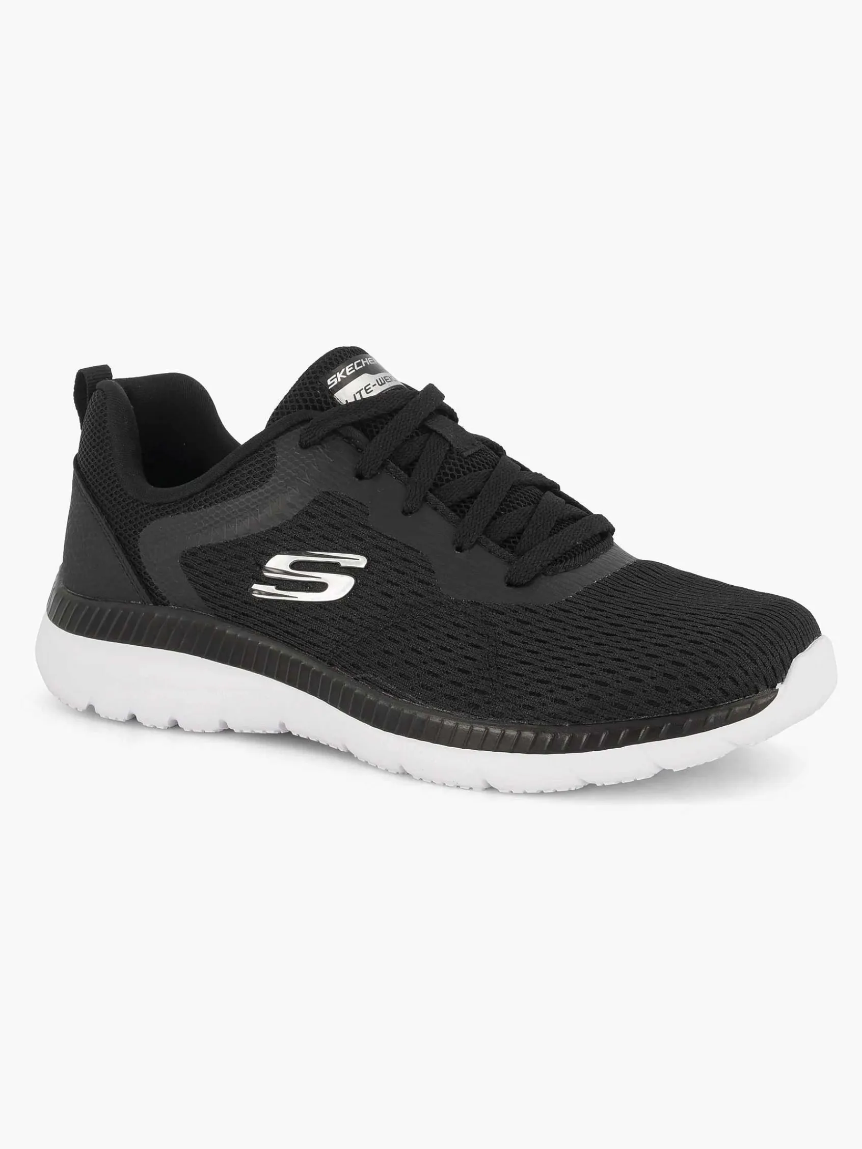 Sneakers|Skechers Zwarte Sneaker Memory Foam