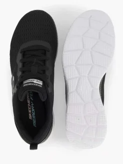 Sneakers|Skechers Zwarte Sneaker Memory Foam