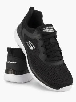 Sneakers|Skechers Zwarte Sneaker Memory Foam