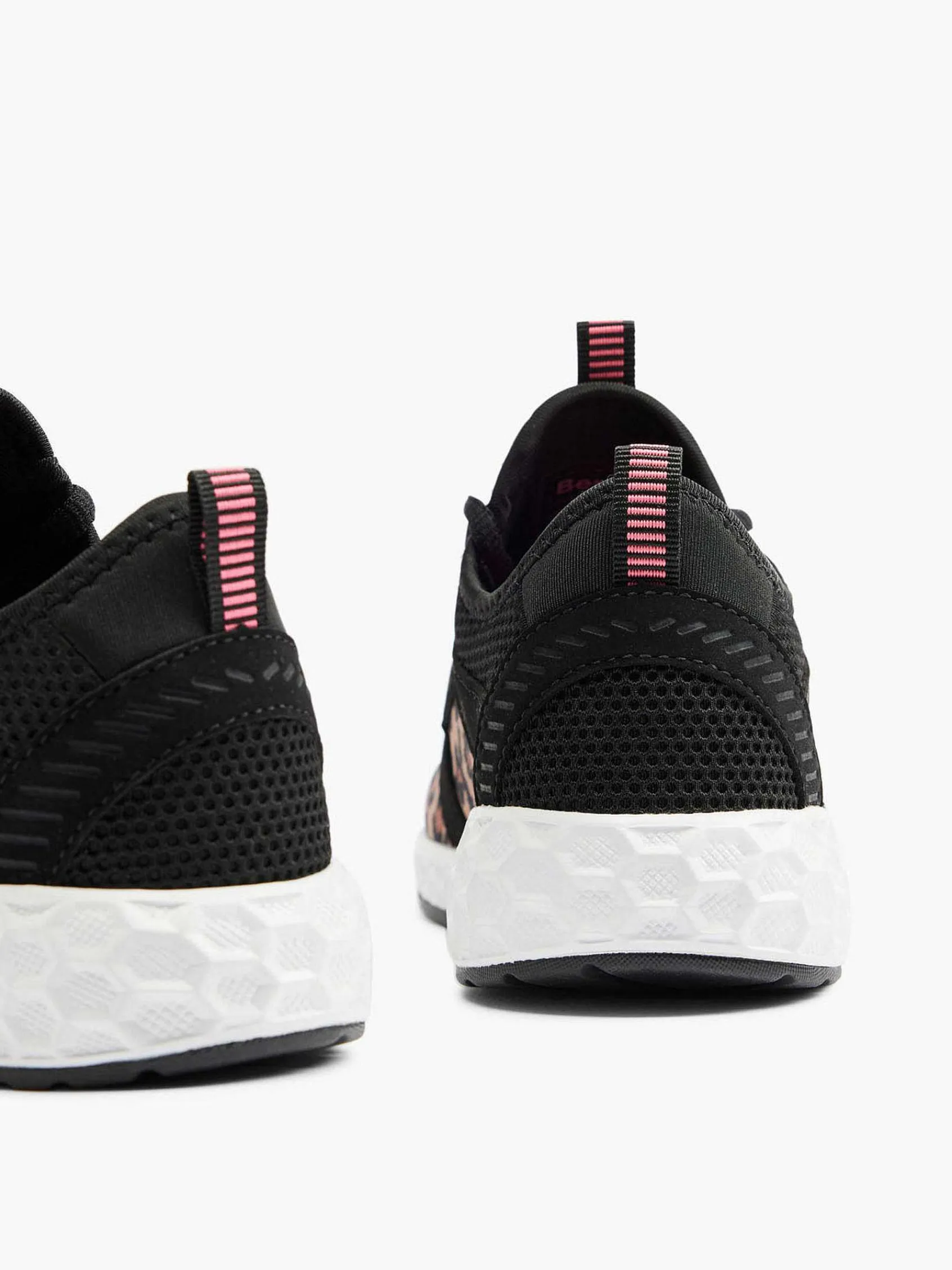 Sneakers|Bench Zwarte Sneaker Panterprint