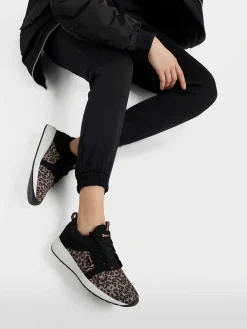 Sneakers|Bench Zwarte Sneaker Panterprint