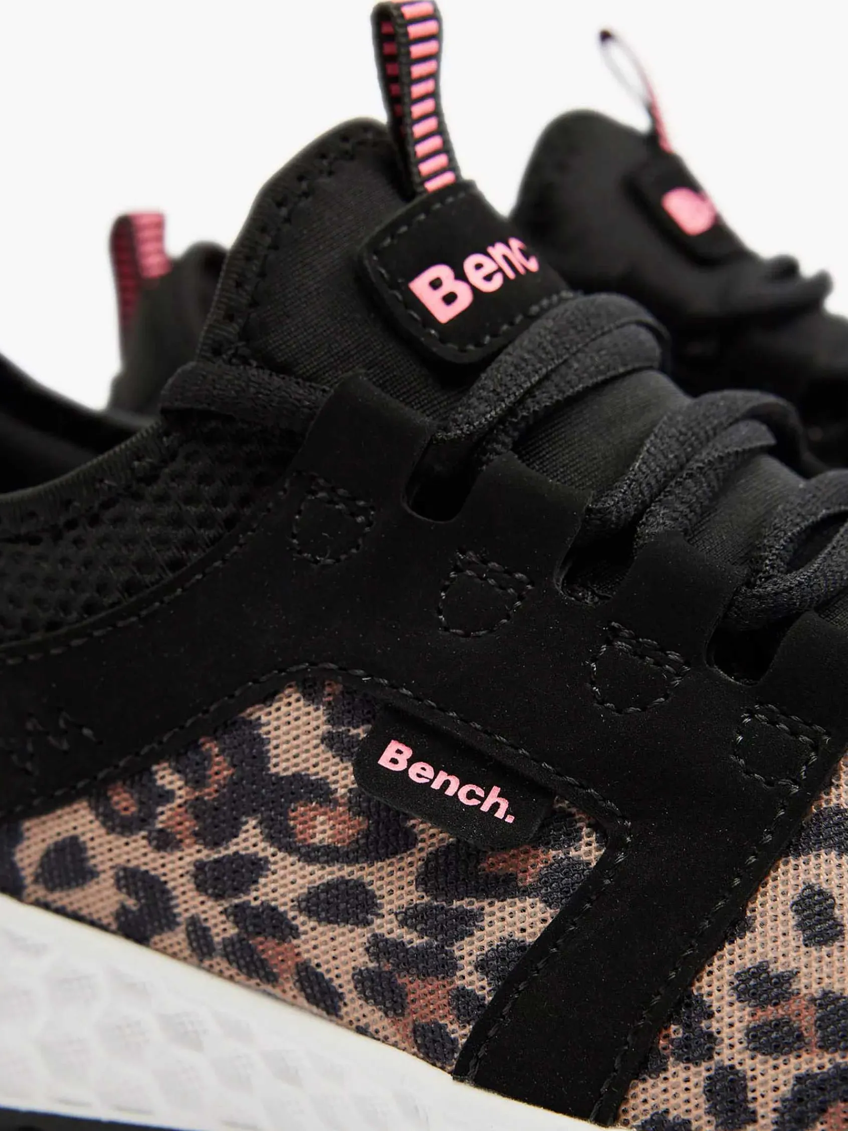 Sneakers|Bench Zwarte Sneaker Panterprint