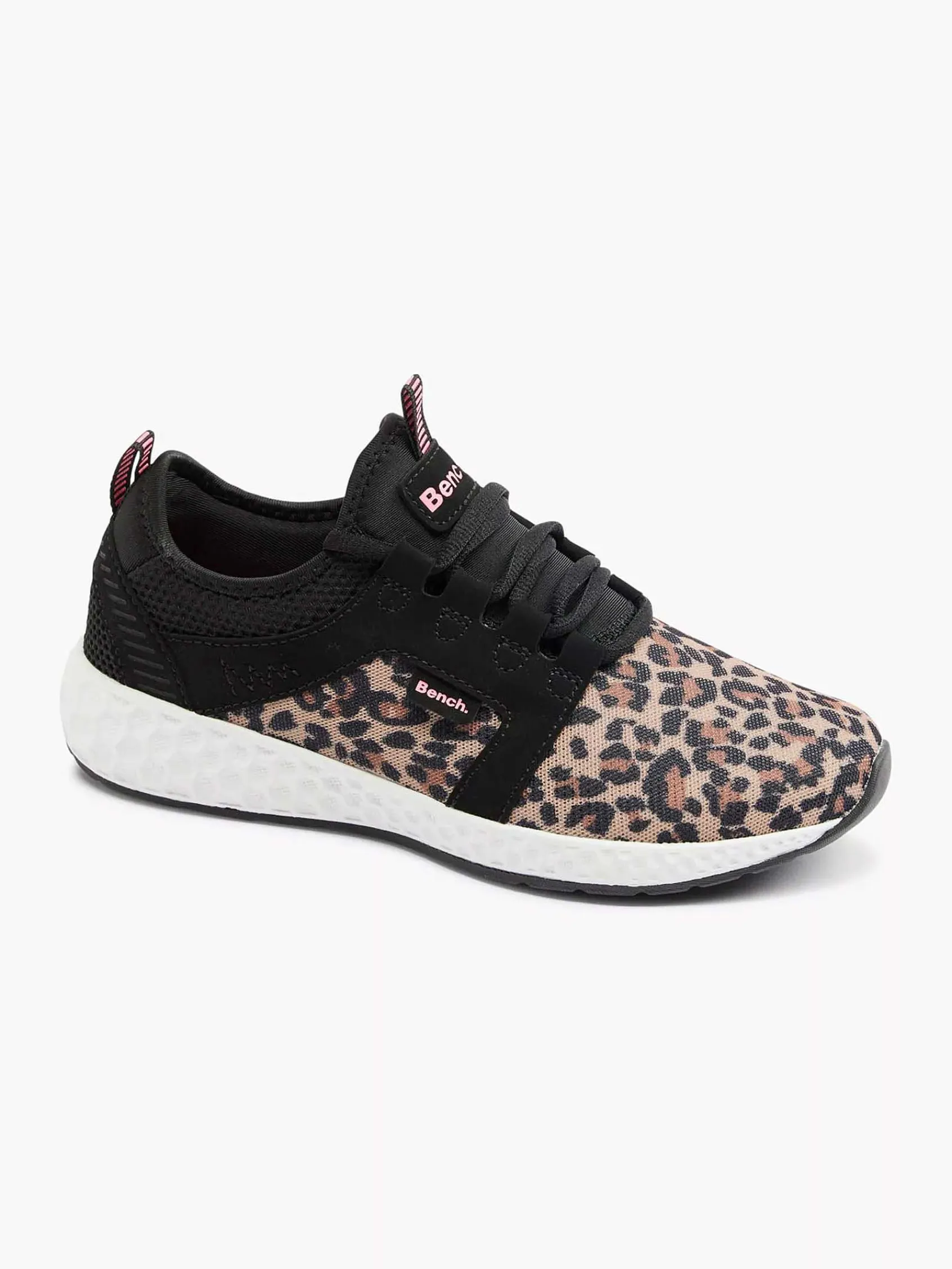 Sneakers|Bench Zwarte Sneaker Panterprint